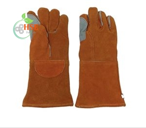 دستکش جوشکاری هوبارت تمام چرم طرح آمریکایی