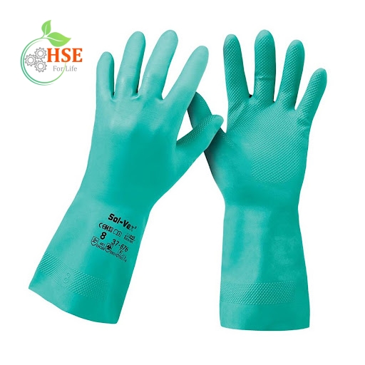دستکش ضد اسید انسل مدل سولوکس Ansall- solvex37-185
