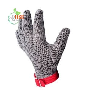 دستکش قصابی، زنجیری و توری فلزی