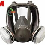 ماسک شیمیایی تمام صورت 3M مدل 6800 با فیلترهای نصب شده