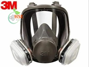 ماسک شیمیایی تمام صورت 3M مدل 6800 با فیلترهای نصب شده