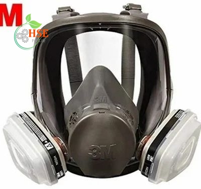 ماسک شیمیایی تمام صورت 3M مدل 6800 با فیلترهای نصب شده