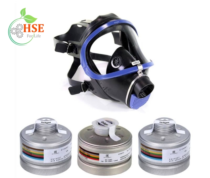 ماسک ایمنی Drager X-Plore 6300 با طراحی ارگونومیک و سوپاپ تخلیه هوای بازدمی