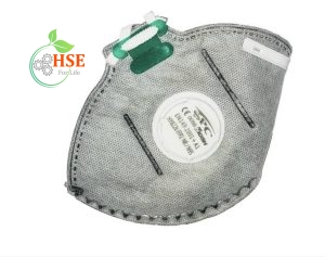 "ماسک تنفسی سوپاپ دار کربن اکتیو SPC مدل 8226 در محیط صنعتی"