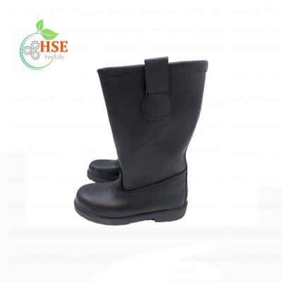 چکمه عملیاتی تمام چرم ضد حریق مدل Code 95395/A