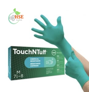 دستکش نیتریل انسل مدل Touch n tuff 92-600 بسته 100 عددی