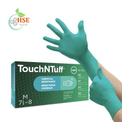 دستکش نیتریل انسل مدل Touch n tuff 92-600 بسته 100 عددی