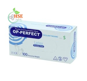 دستکش لاتکس بدون پودر OP perfect