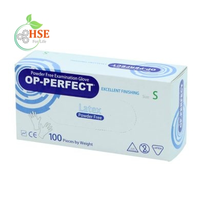 دستکش لاتکس بدون پودر OP perfect