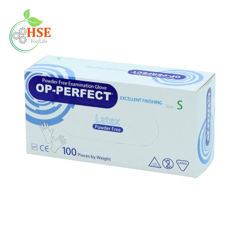 دستکش لاتکس بدون پودر OP perfect